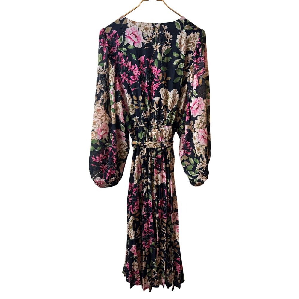 NEW BALTIC BORN | Laurie MIDI dress black floral large